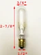 TUNGSRAM Light Bulb 15 Watts T6 Candelabra Base E12 15W 145V Clear