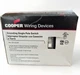 Cooper Wiring Devices Grounding Single Pole Switches Pack Of 10 White