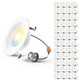 LED Recessed Lights 4 Inch 48 Pack 5CCT Dimmable 650LM Amico Lighting 8.5W60W
