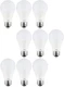 Sunlite LED A19 Light Bulbs 9W (60W Equals) Frost 30K-Warm White 9Pk