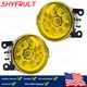 PAIR LED Front Bumper Fog Light Driving Lamp For Honda Fit 2015-2020 yellow 110W